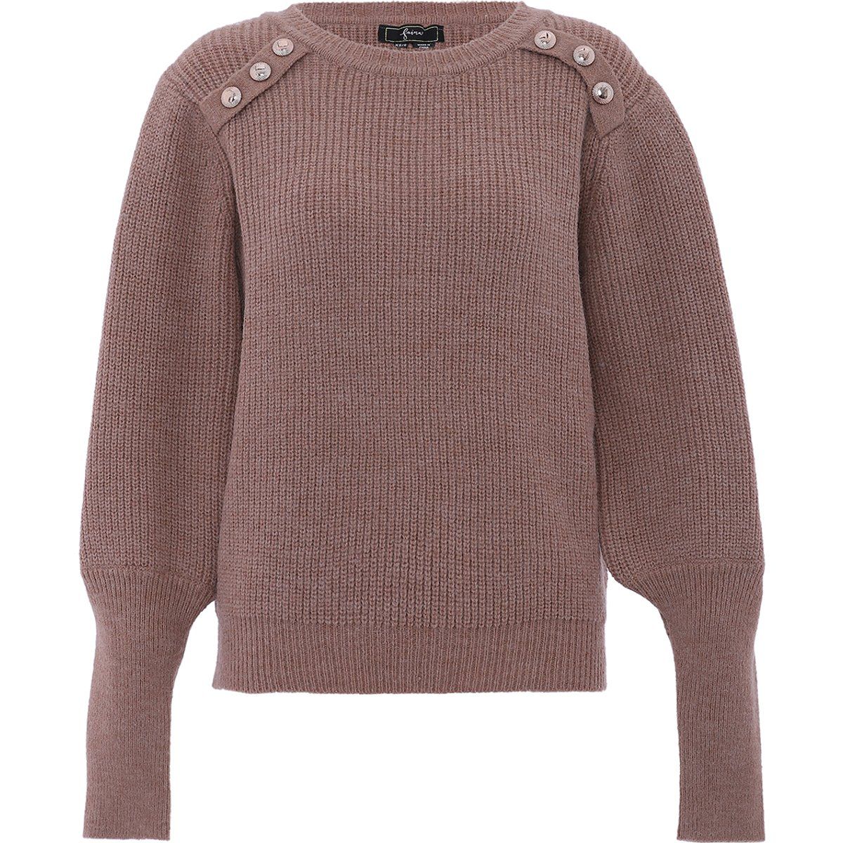 Strickpullover mit Schulterknöpfen