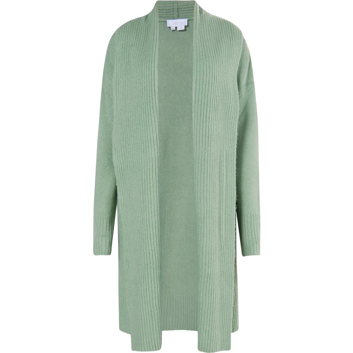 Entspannter Offener Long-Cardigan