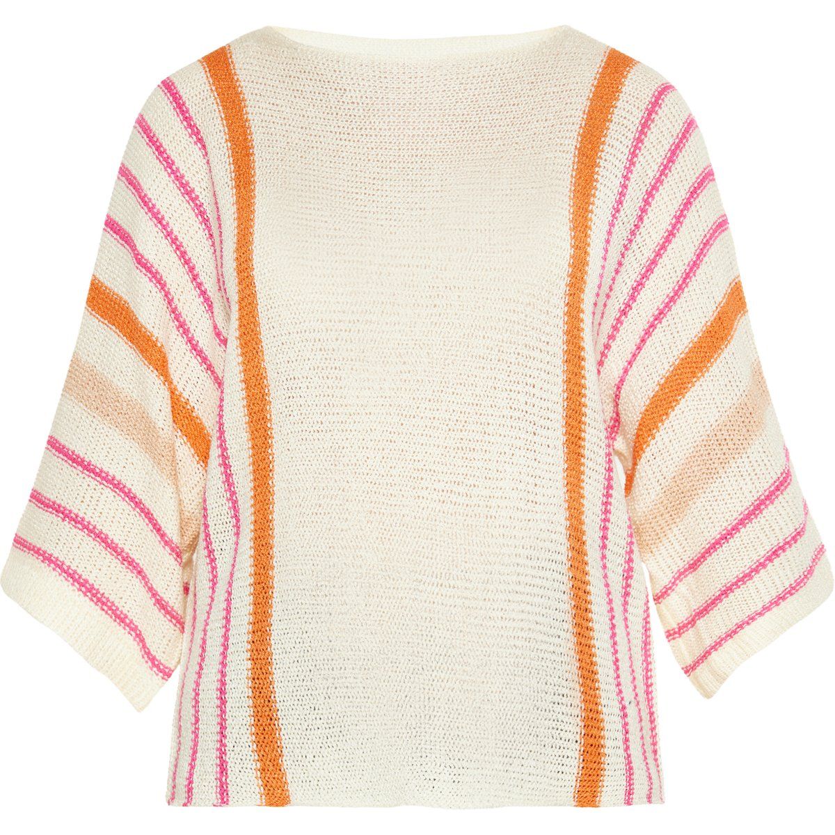 Lockerer Boxy-Pullover mit U-Boot-Ausschnitt