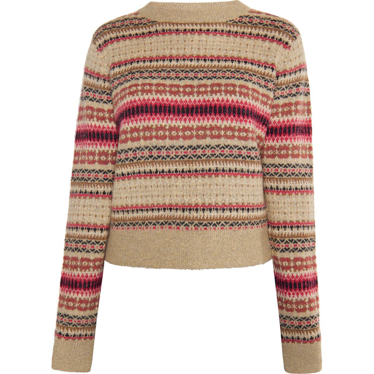 Bunter Strickpullover mit Fair-Isle-Muster