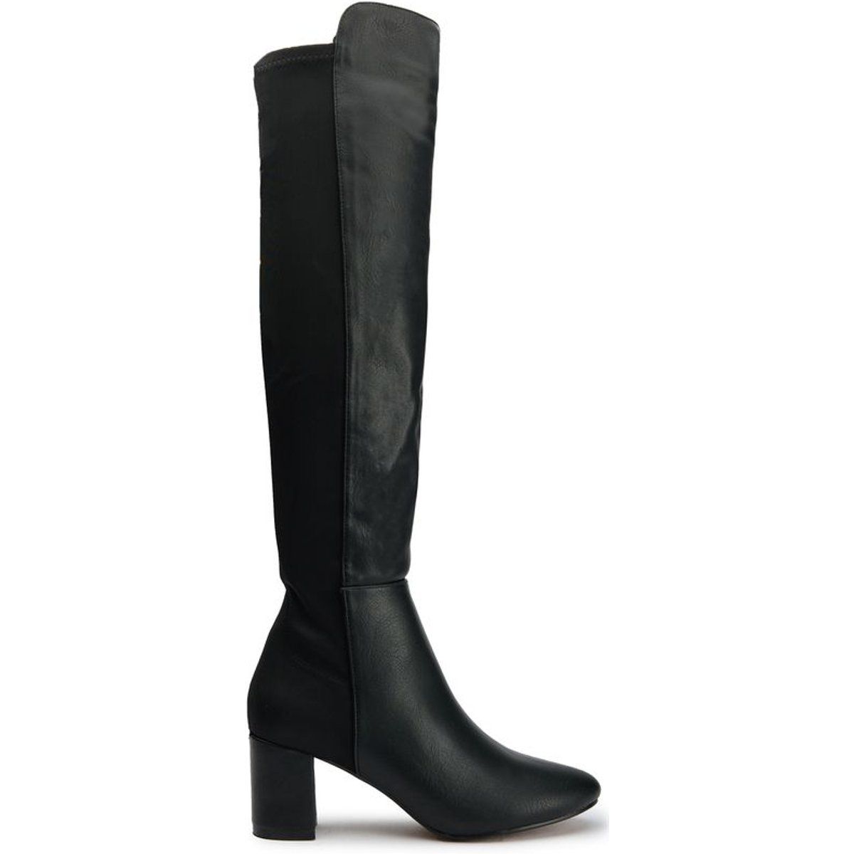 Elegante kniehohe Stiefel mit Blockabsatz