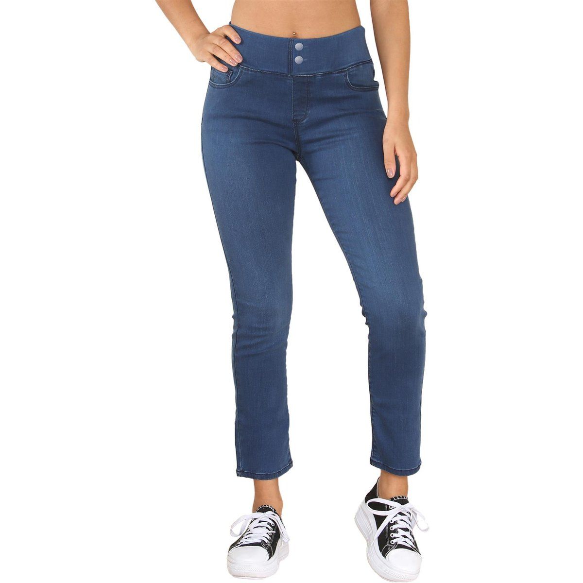 Slim Fit Jeans mit geradem Bein