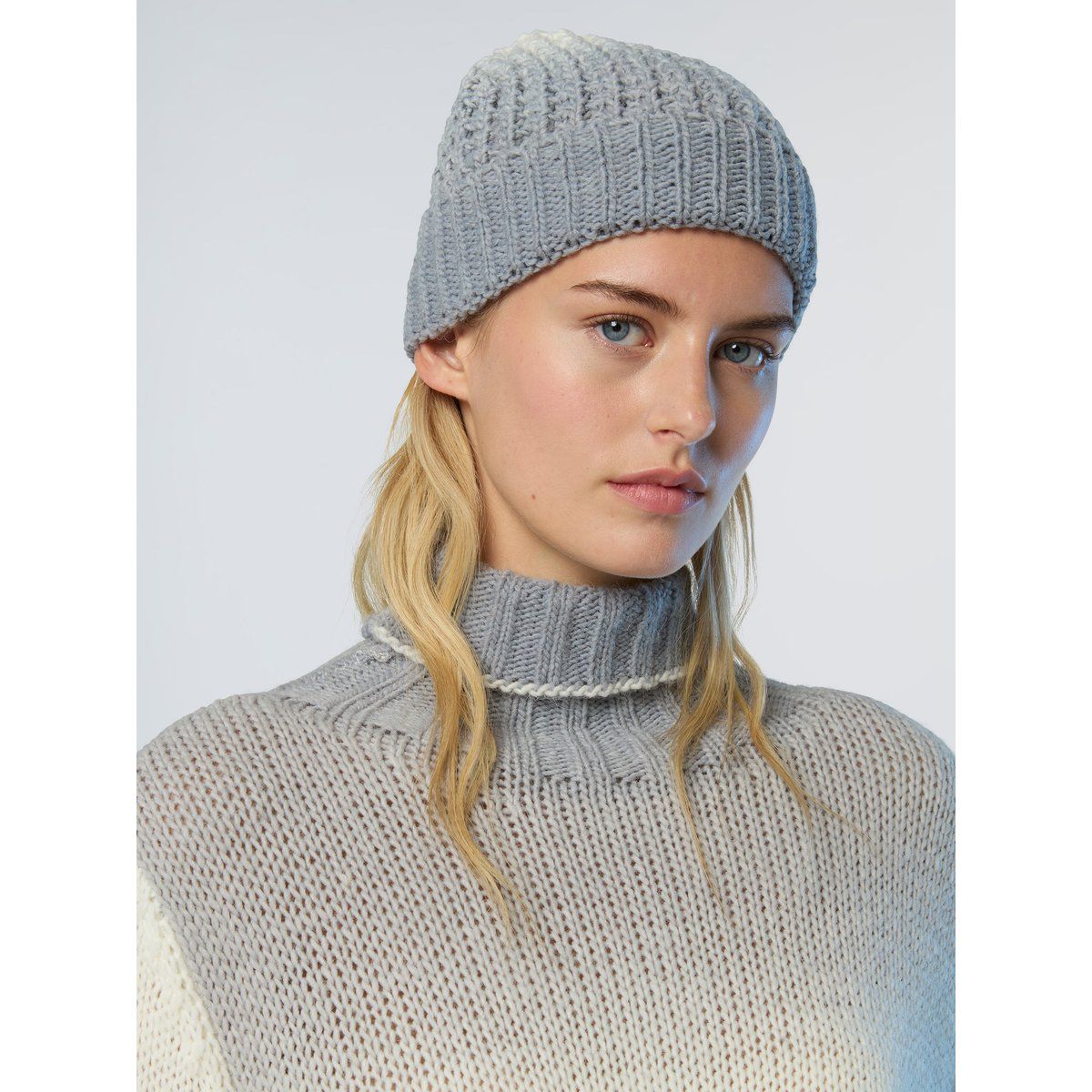 Gerippte Beanie aus Alpakawolle
