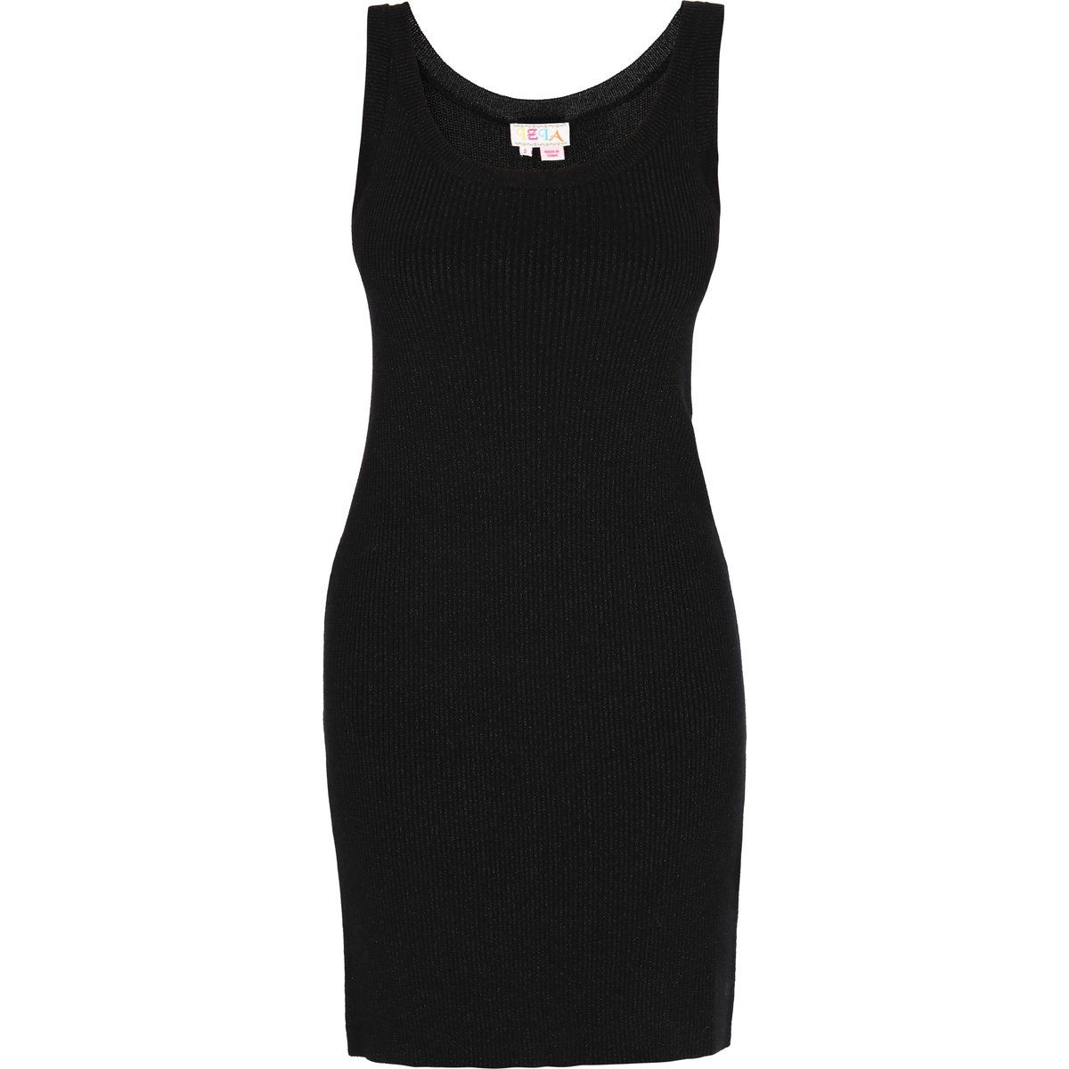 Ärmelloses Minikleid aus Rippstrick