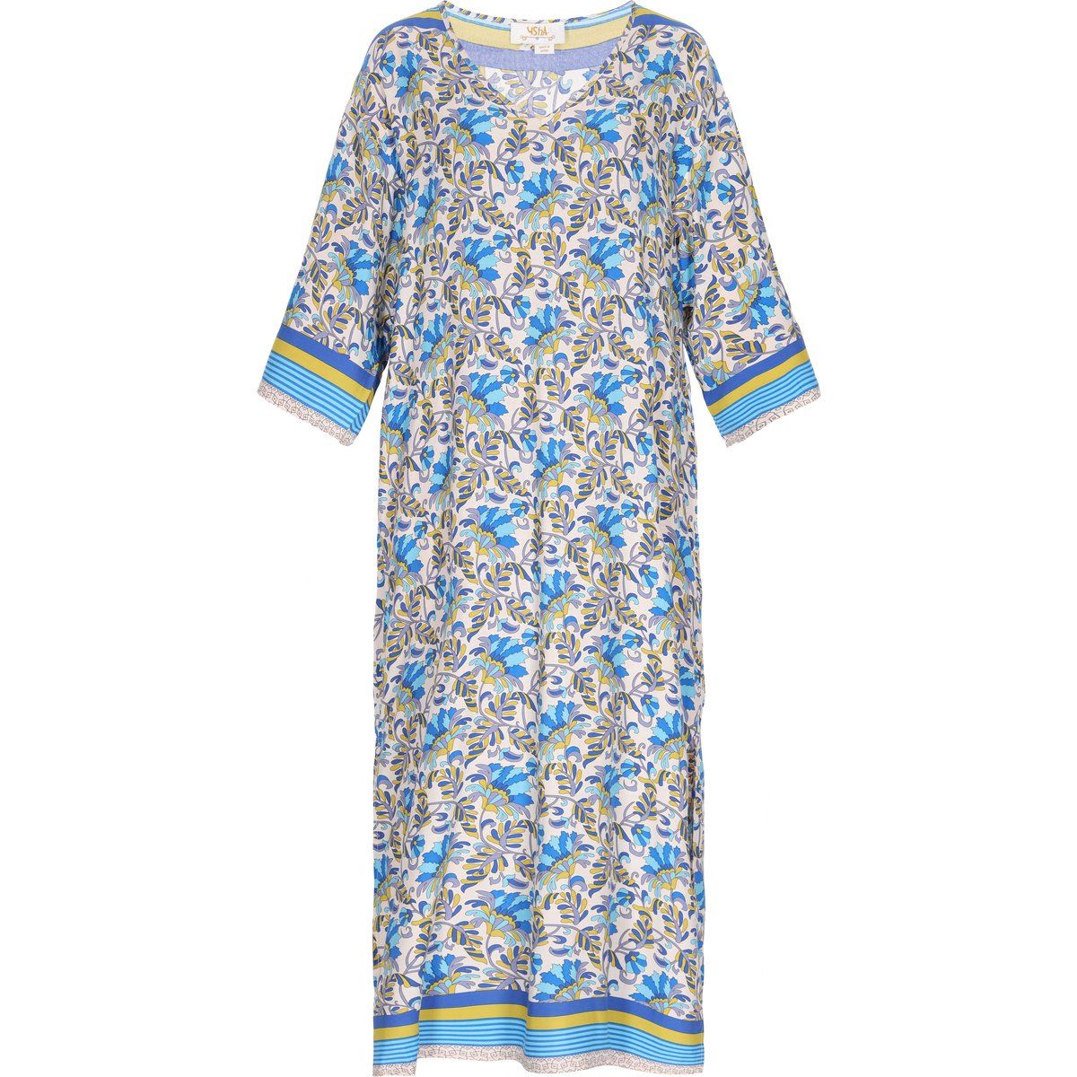 Fließendes Boho-Maxikleid mit Blumenmuster