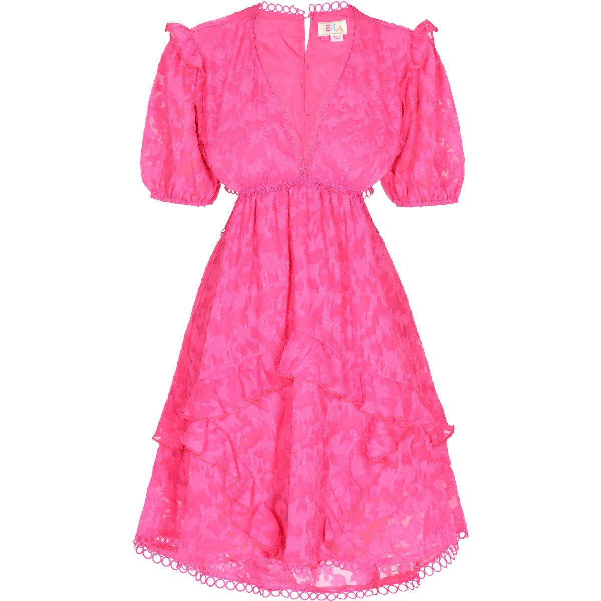 Minikleid mit Cut-Outs und Rüschen