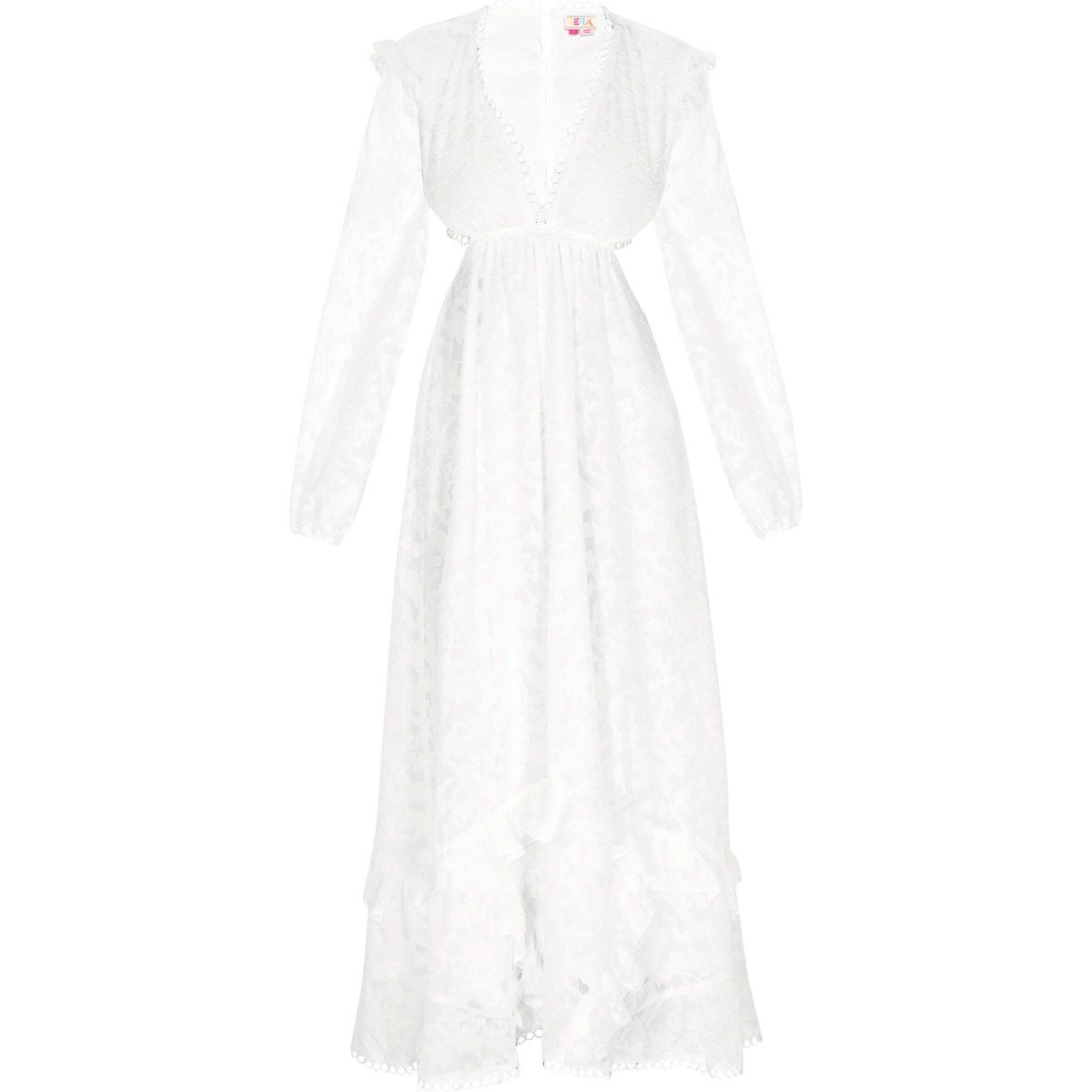 Boho-Maxikleid mit floraler Stickerei