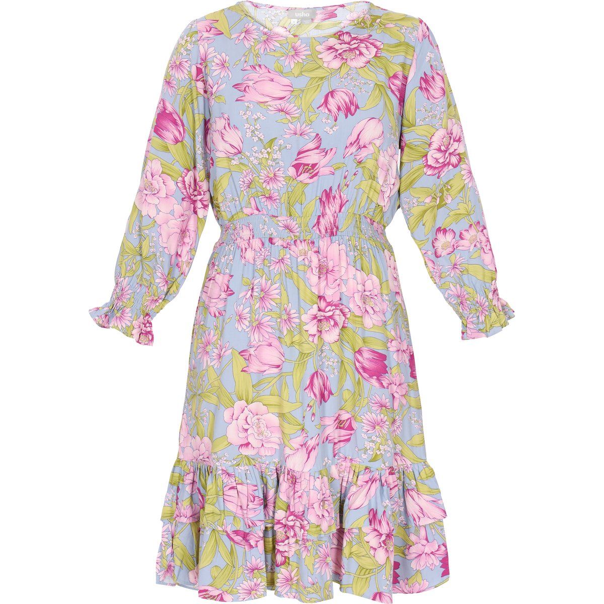 Romantisches Minikleid mit Blumenmuster