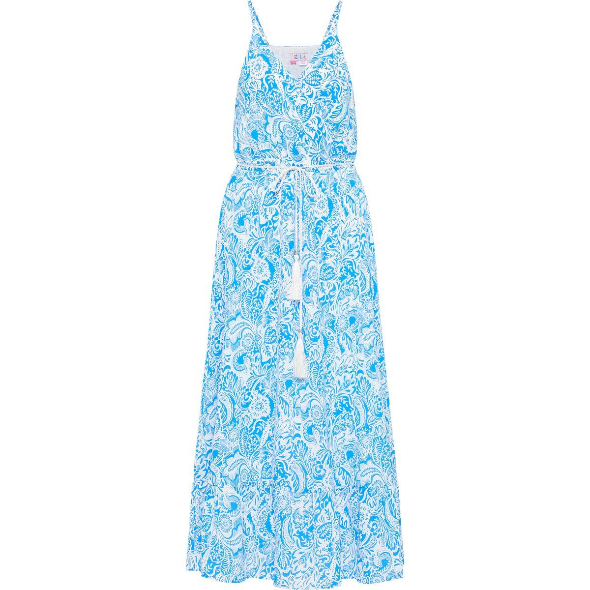 Maxikleid mit Hawaii-Print und Wickeloptik