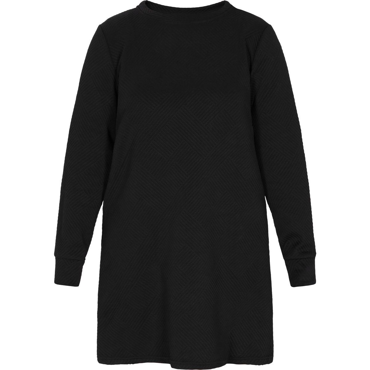 Strukturiertes Minikleid mit geometrischem Muster