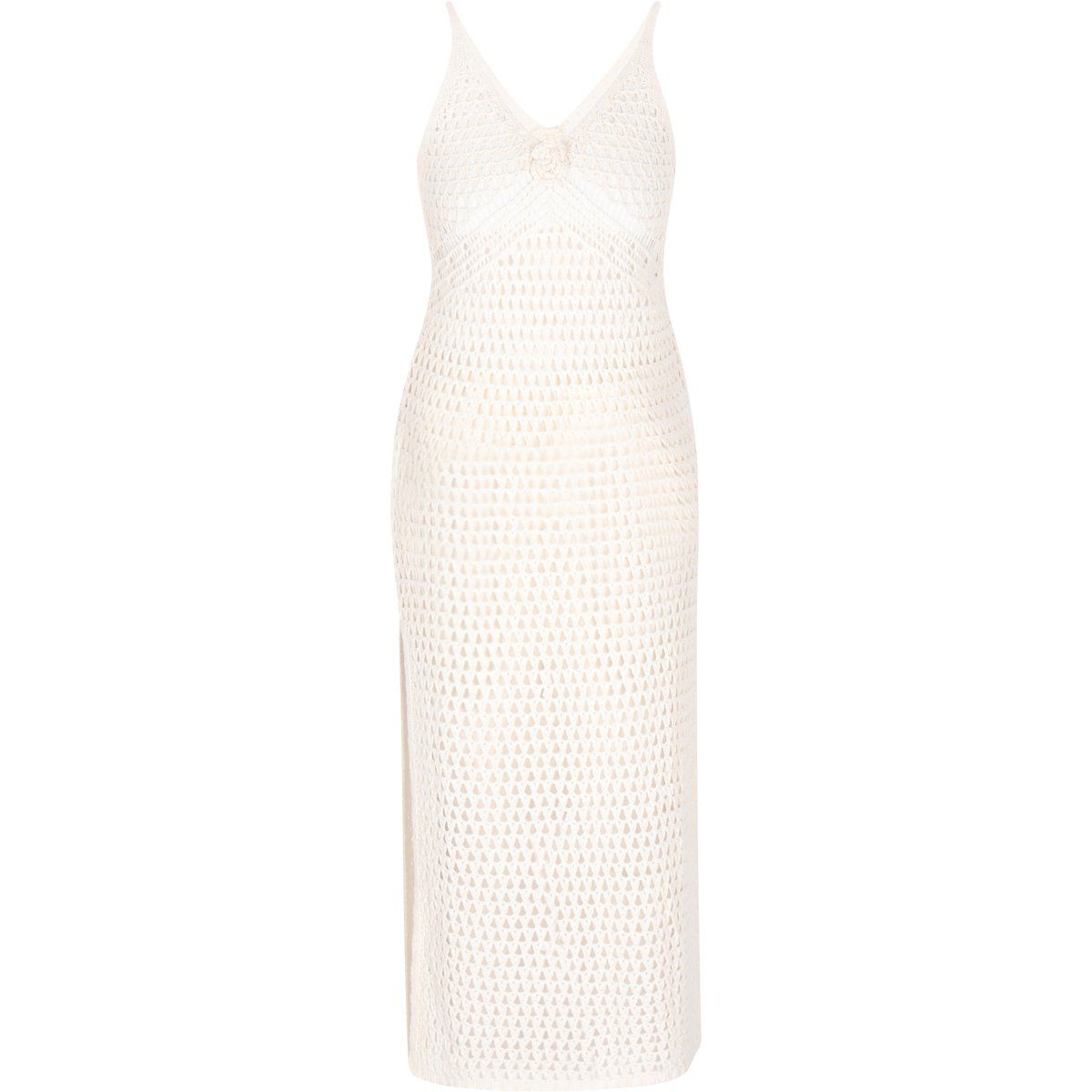 Boho-Midikleid mit Häkelmuster