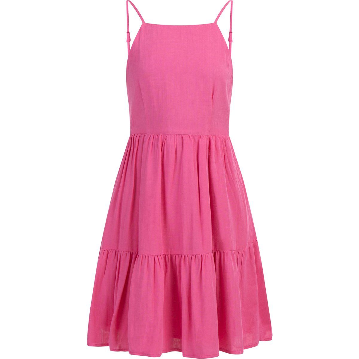 Gestuftes A-Linien-Mini-Sommerkleid