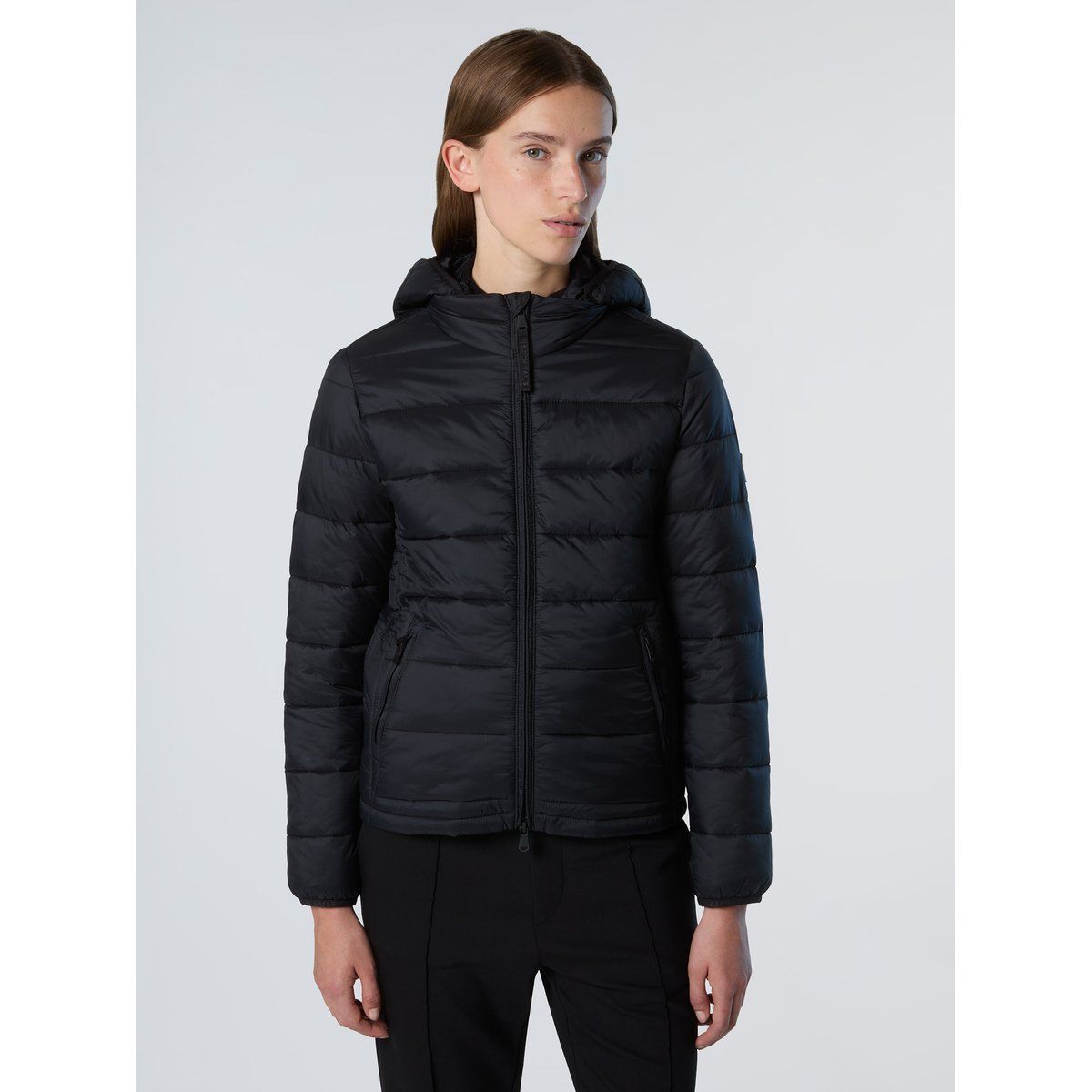 Leicht wattierte Steppjacke mit Kapuze