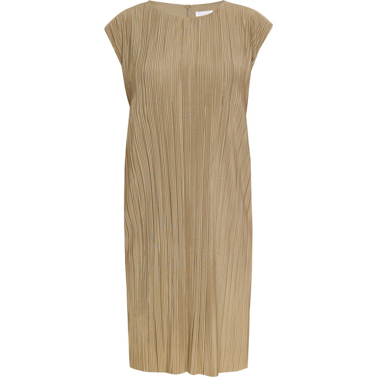 Plissiertes Hängerkleid mit Flügelärmeln