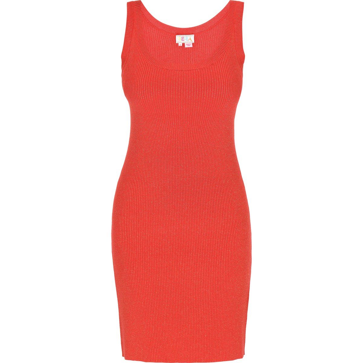 Ärmelloses Minikleid aus Rippstrick