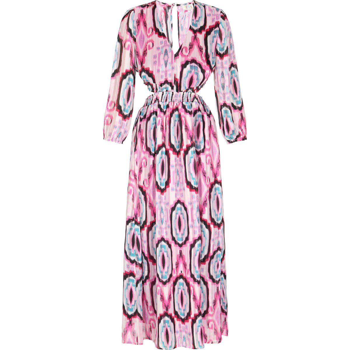Boho-Maxikleid mit Retro-Muster