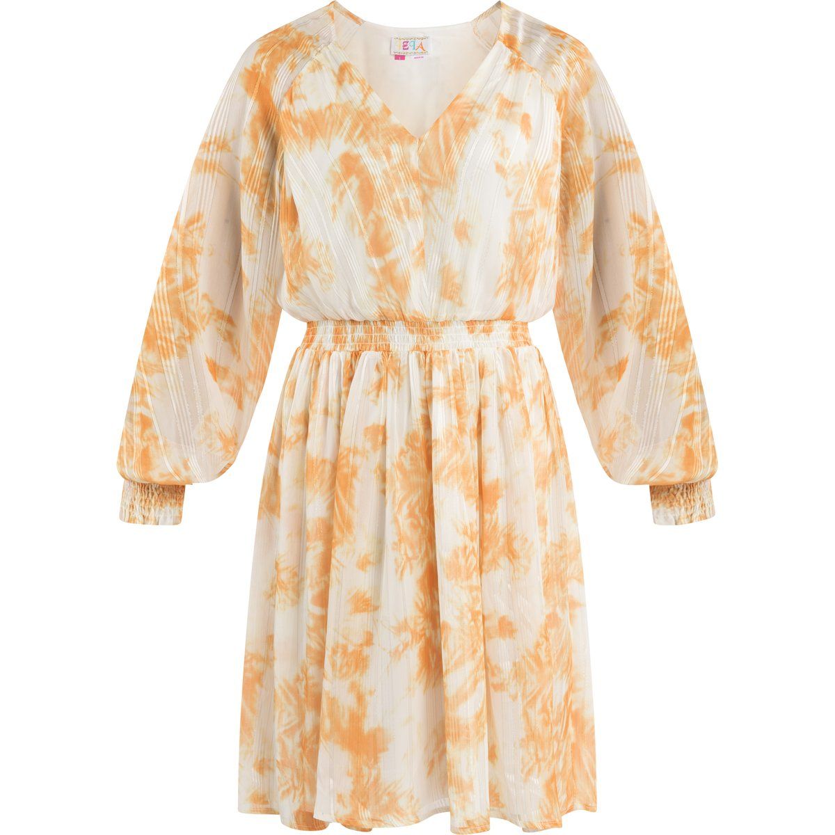 Schimmerndes Batik-Minikleid