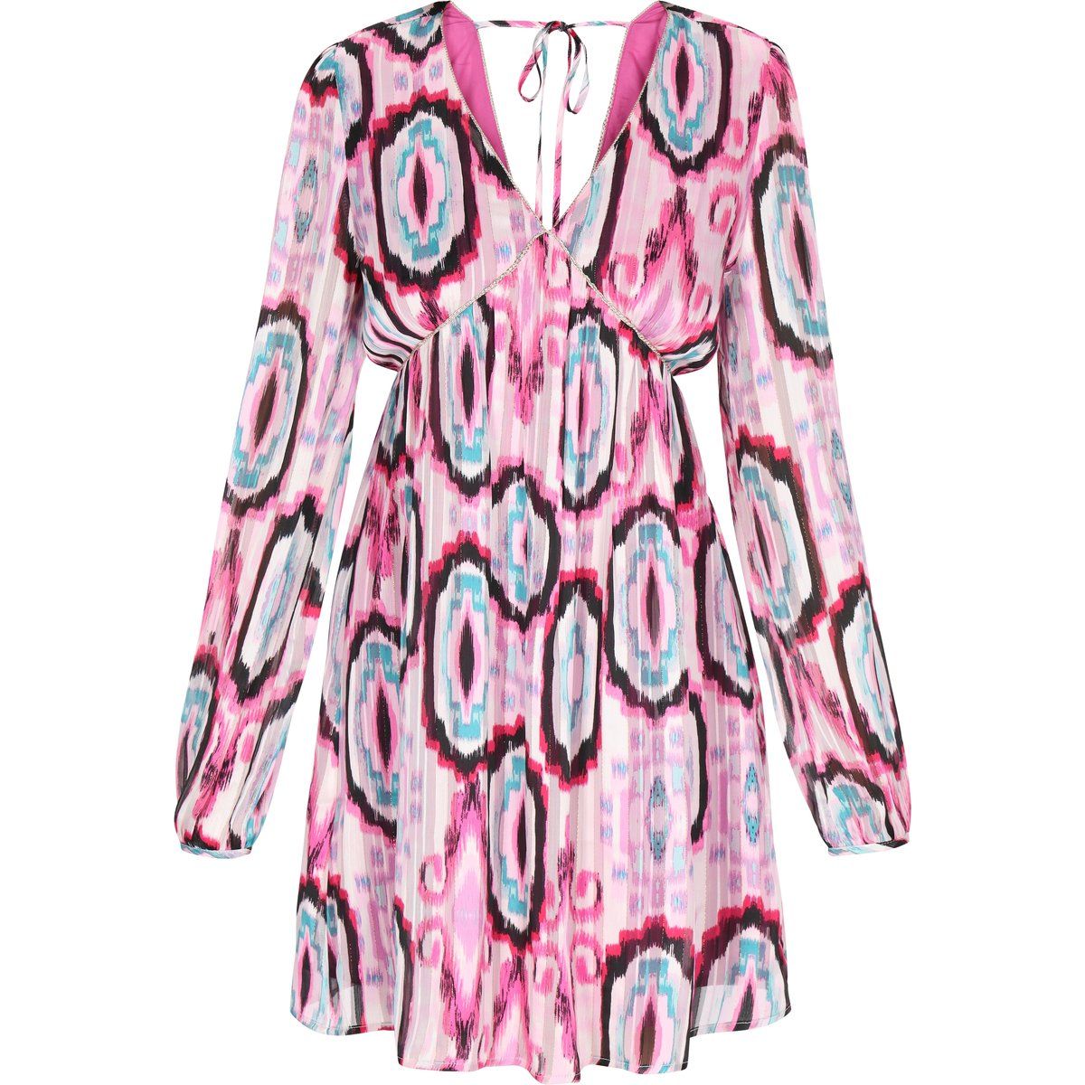 Mini-Kleid mit Retro-Muster