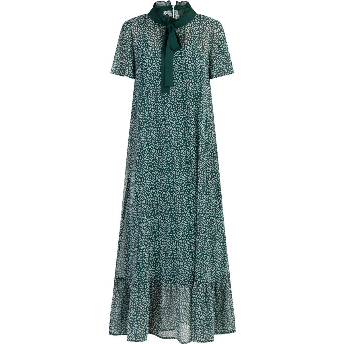 Elegantes Schluppen-Midikleid mit Print