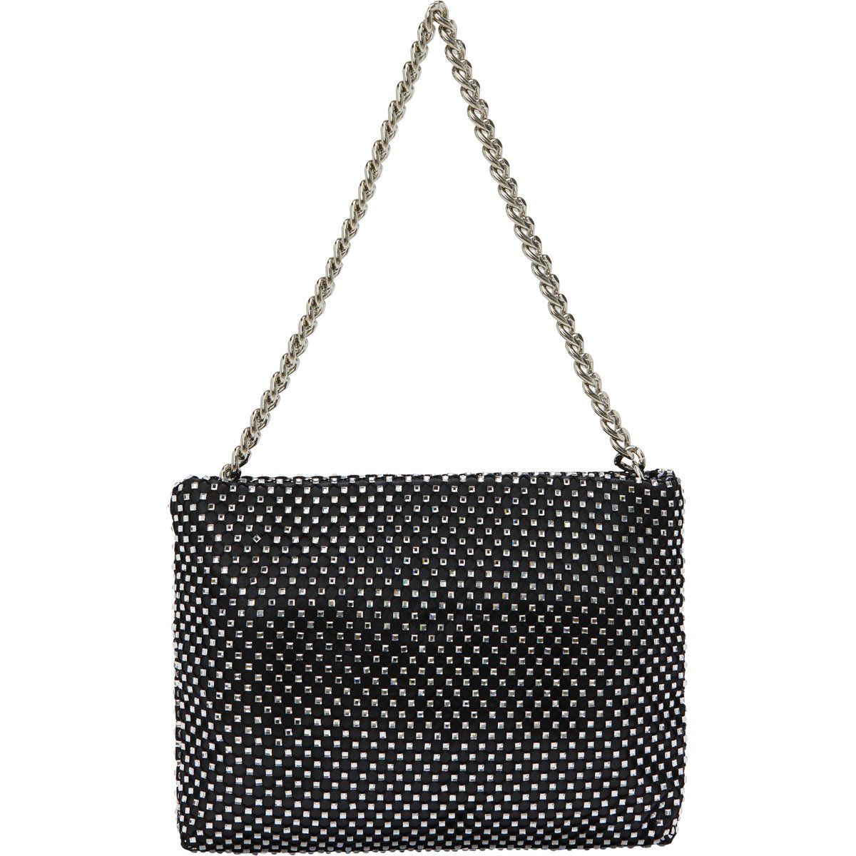 Strassbesetzte Abendtasche mit Kette