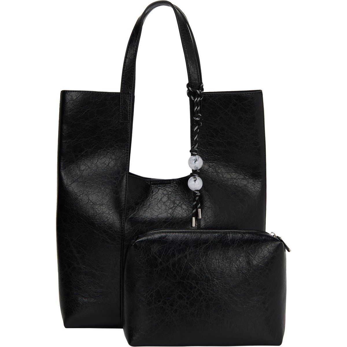 Strukturiertes 2-in-1 Shopper-Set