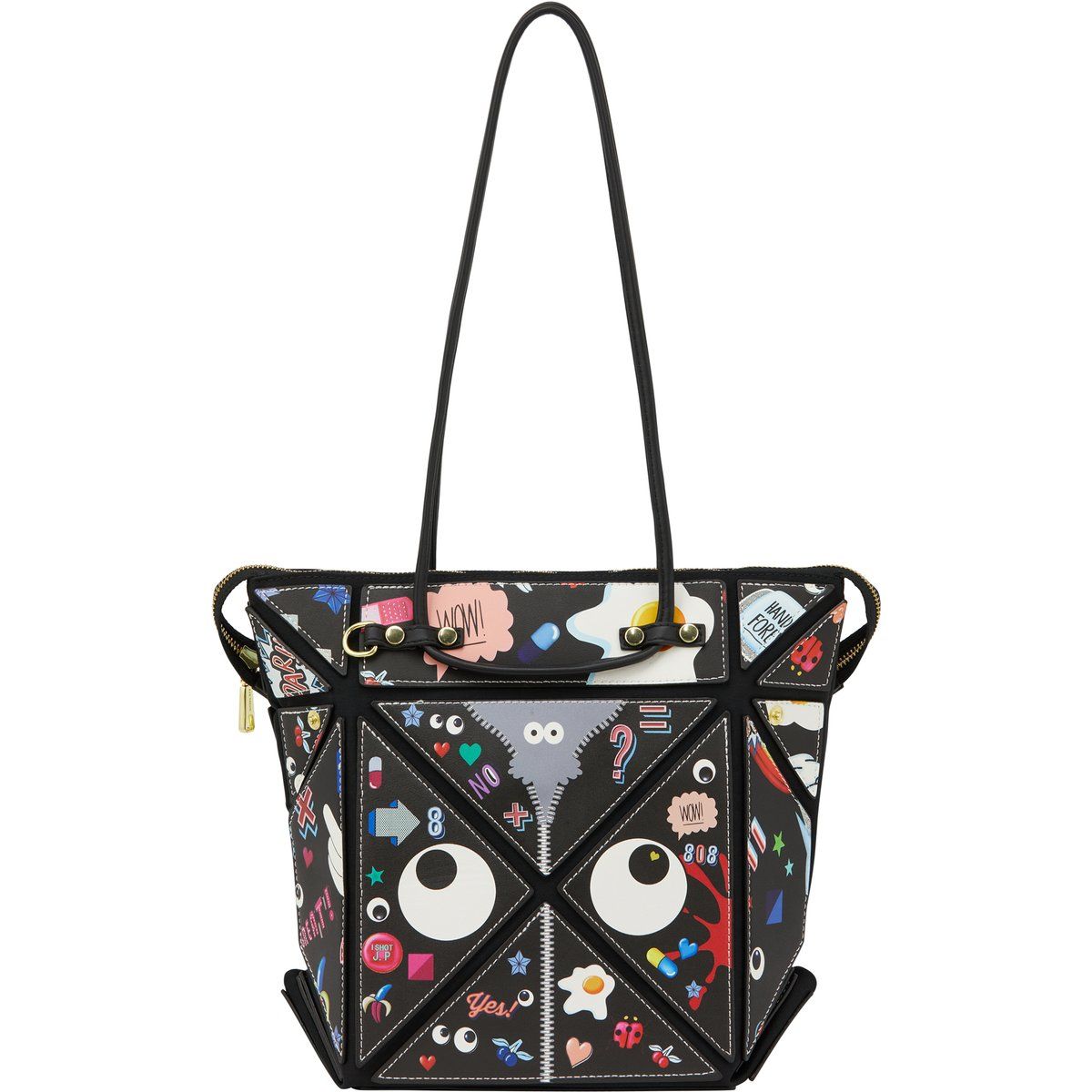 Verspielter Pop-Art-Grafik-Shopper