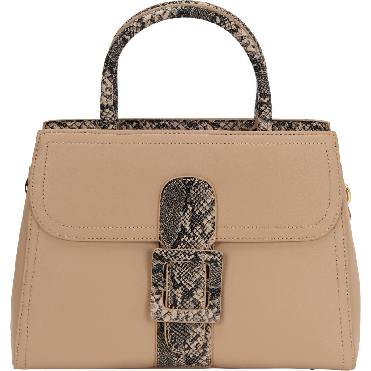 Elegante Handtasche mit Schlangenmuster-Akzenten
