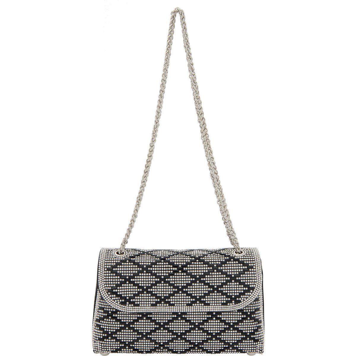 Strukturierte Handtasche mit Rautenmuster