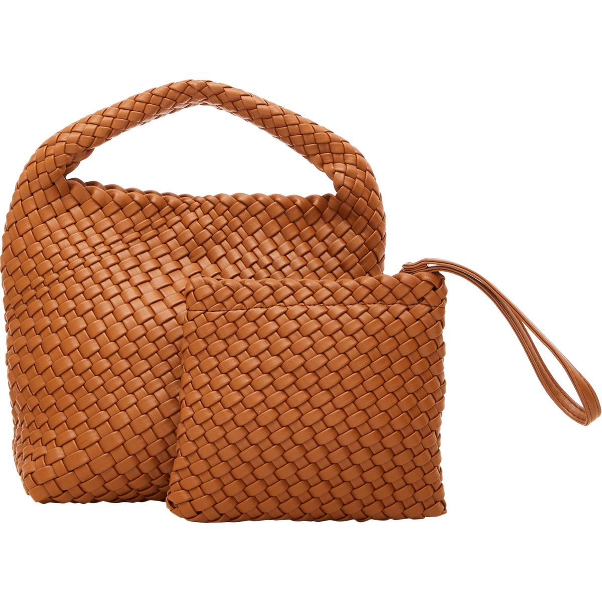 Geflochtene Handtasche mit Innerer Pouch