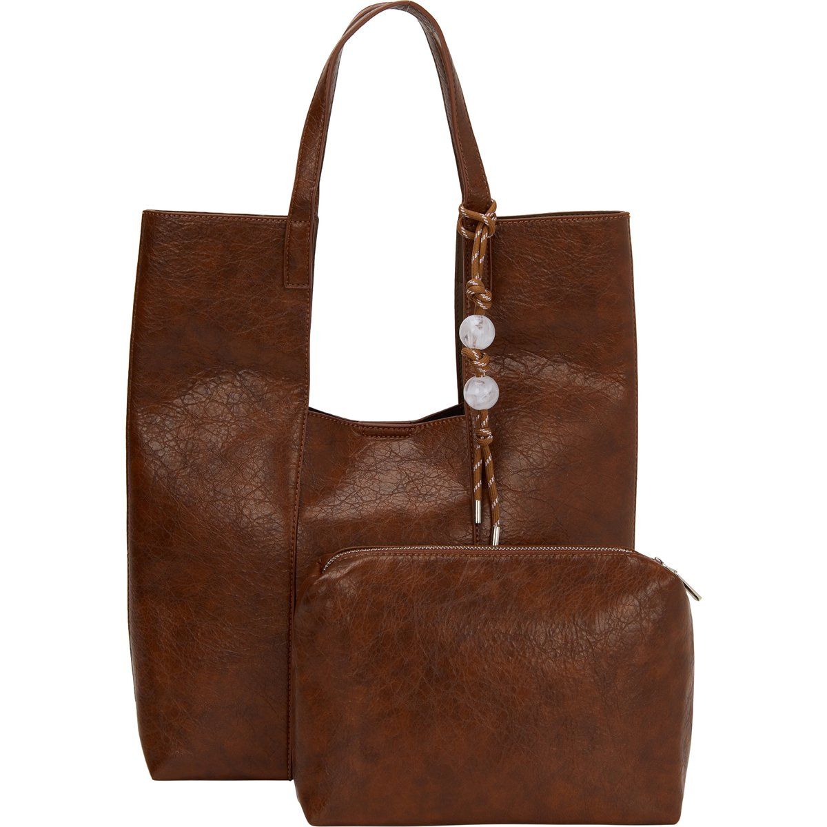 Strukturiertes 2-in-1-Shopper-Set