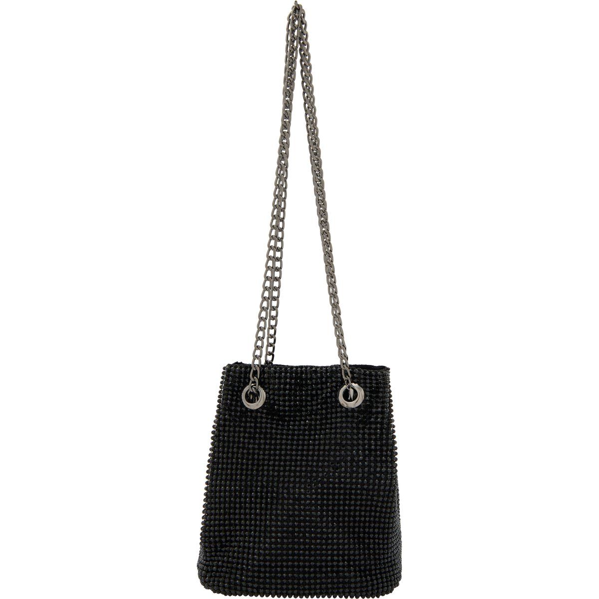 Funkelnde Strass-Mesh-Beuteltasche