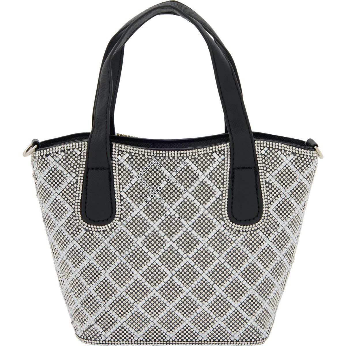 Handtasche mit geometrischem Strass-Muster