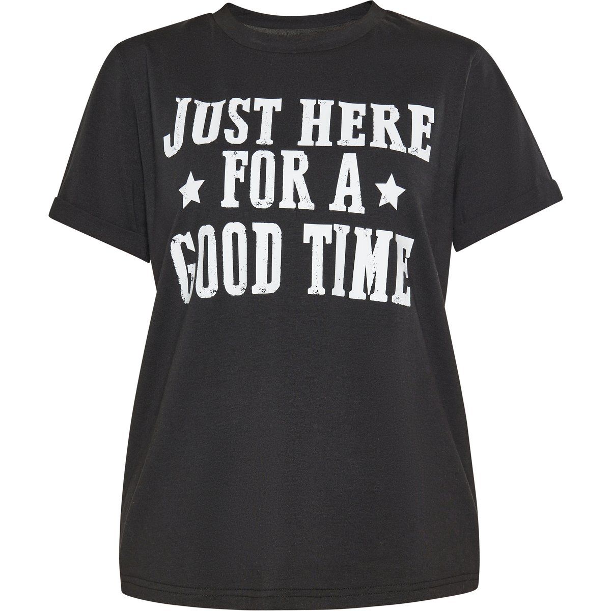 Lässiges T-Shirt mit Slogan