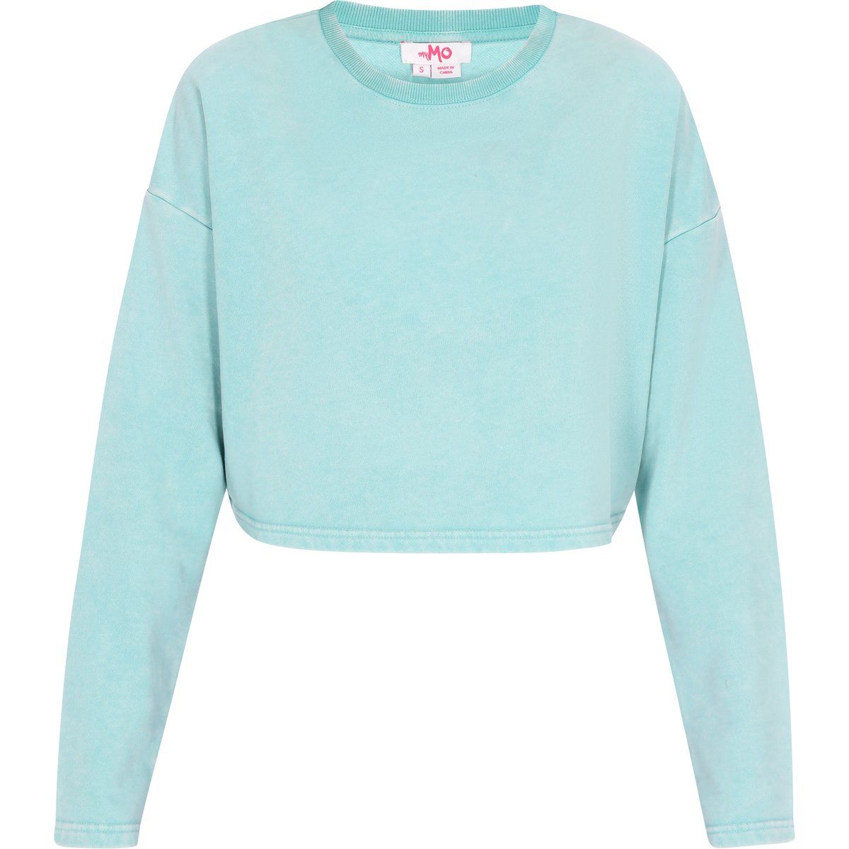 Kurzgeschnittenes Sweatshirt mit überschnittenen Schultern