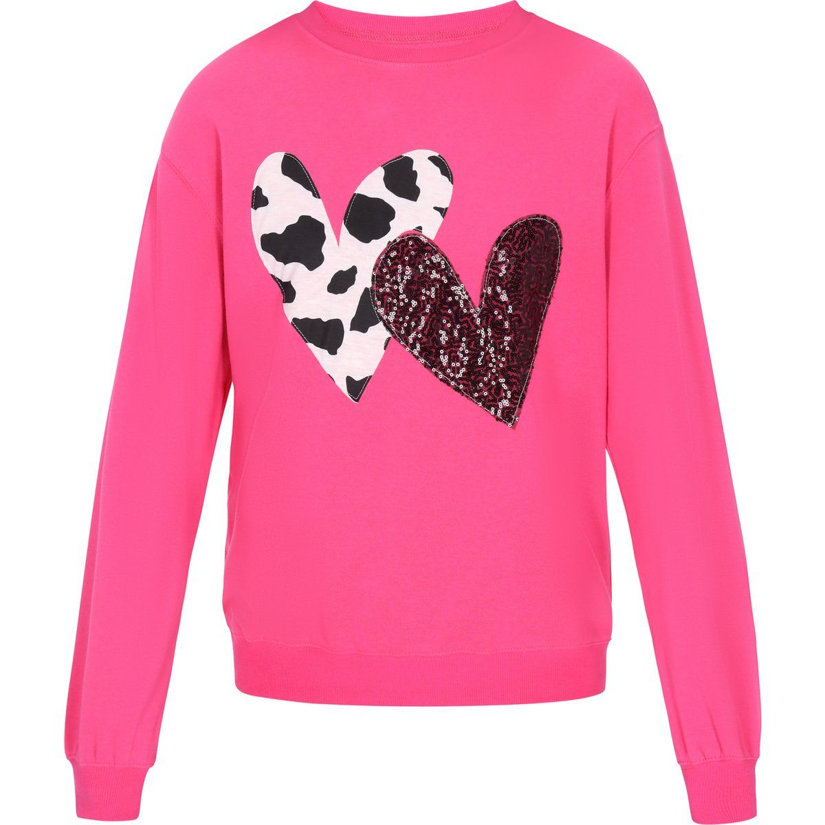 Sweatshirt mit Herz-Applikation