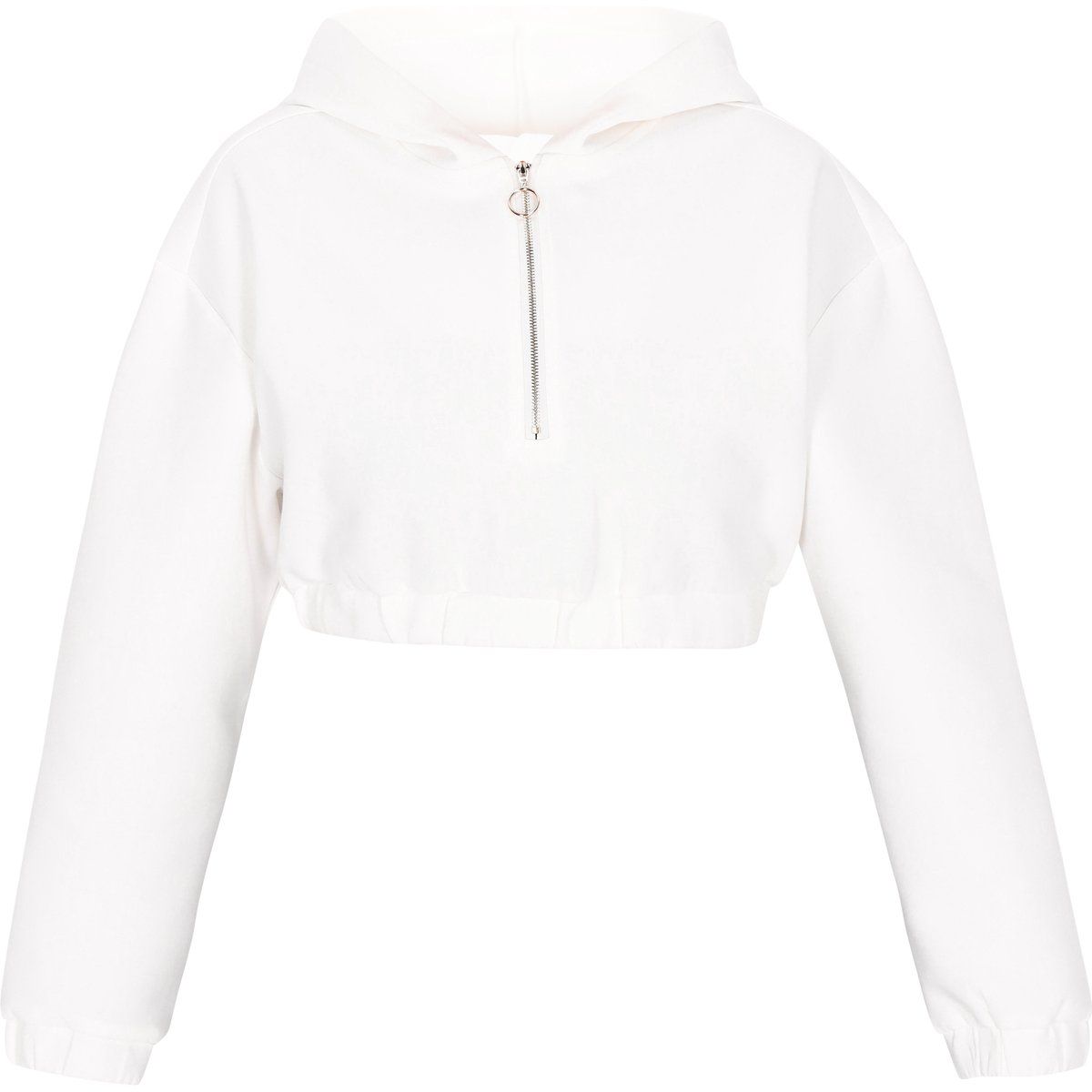 Kurzer Hoodie mit Reißverschluss