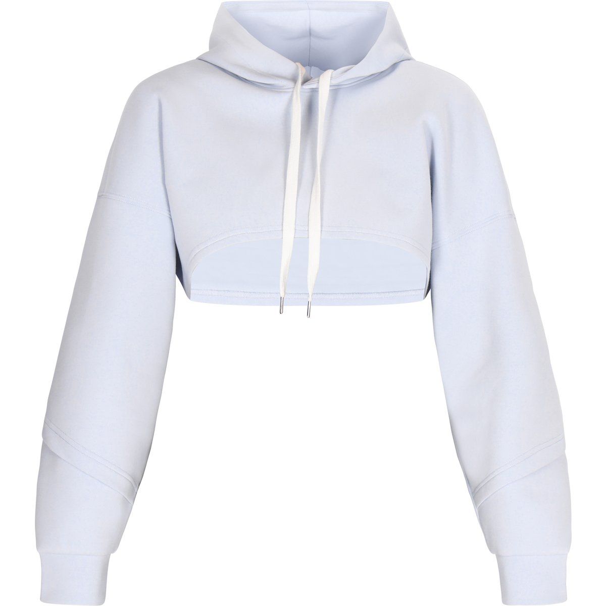 Extrem kurzes Kapuzensweatshirt