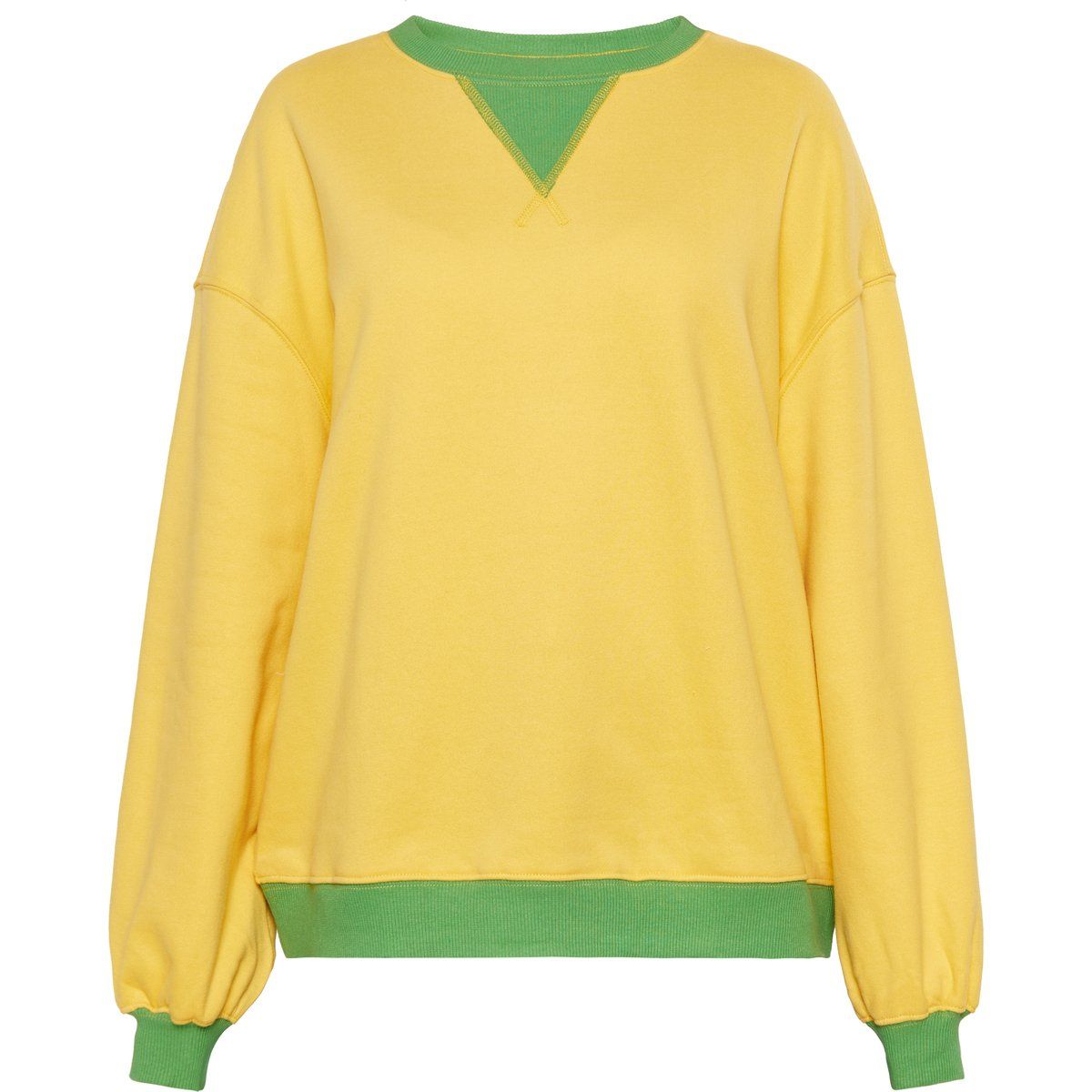 Lässiges Sweatshirt mit Laternenärmeln
