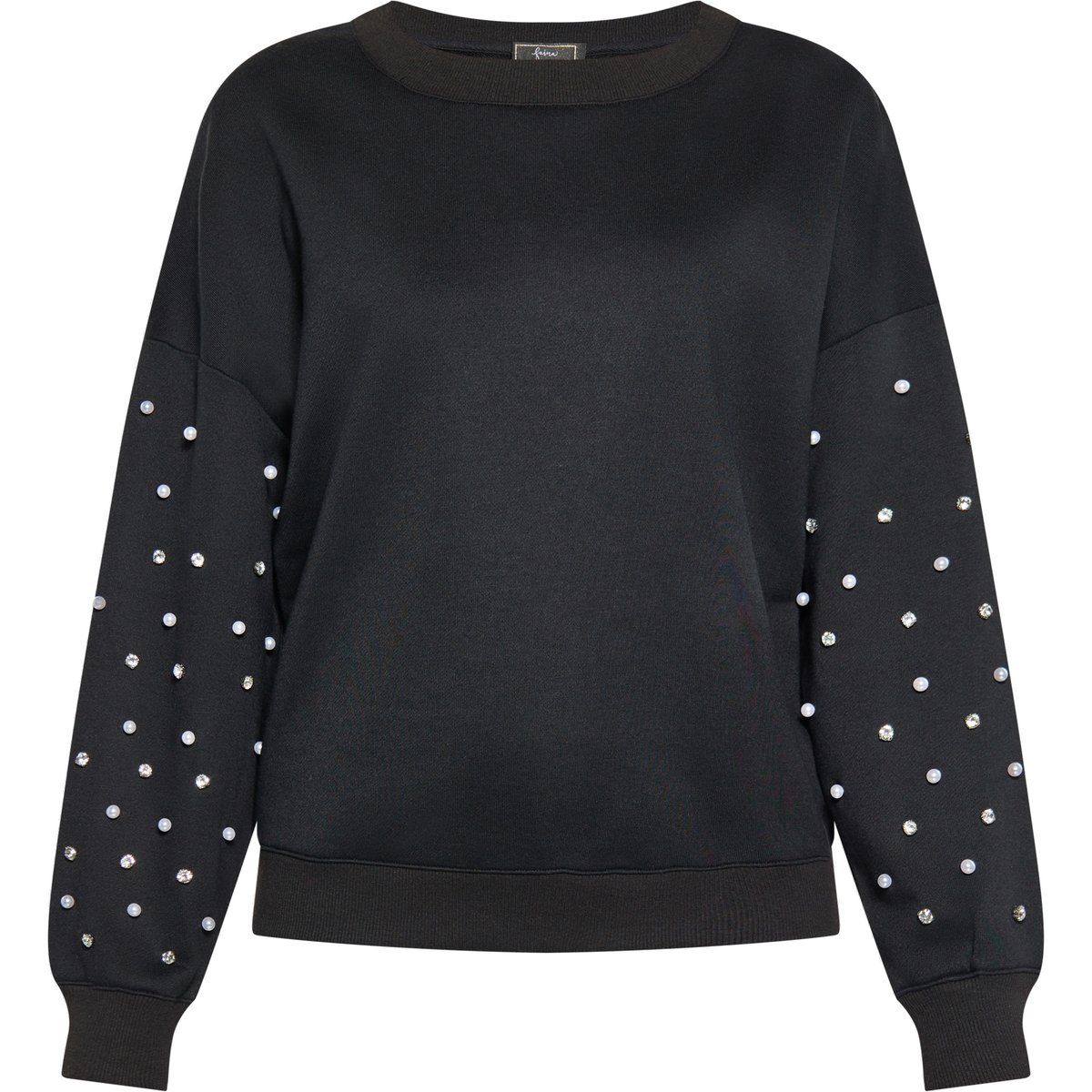 Perlen- und Strass-Verziertes Sweatshirt