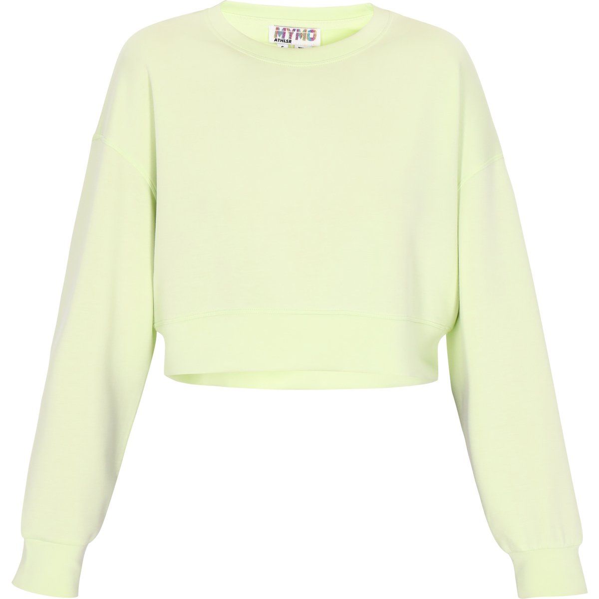 Bauchfreies Sweatshirt mit Rundhalsausschnitt