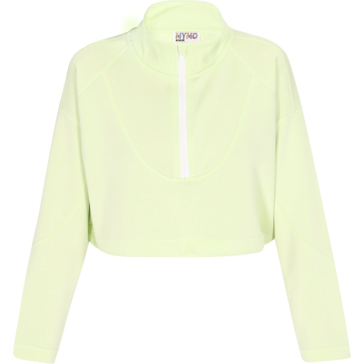 Kurzes Sweatshirt mit Stehkragen