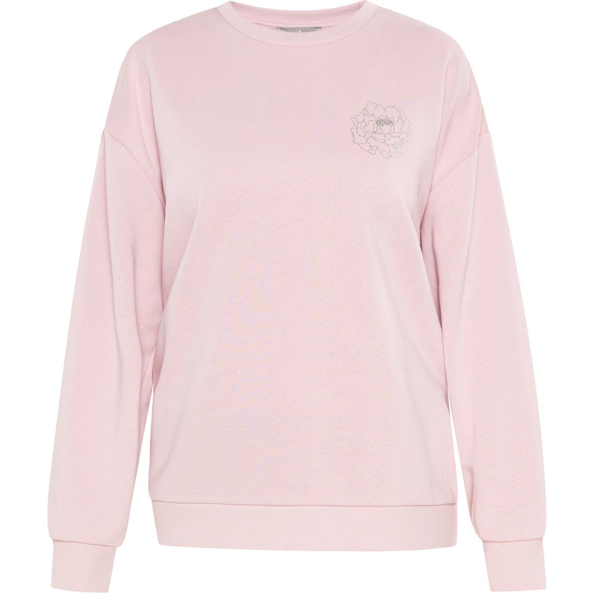 Lockeres Oversize-Sweatshirt mit Blumendetail