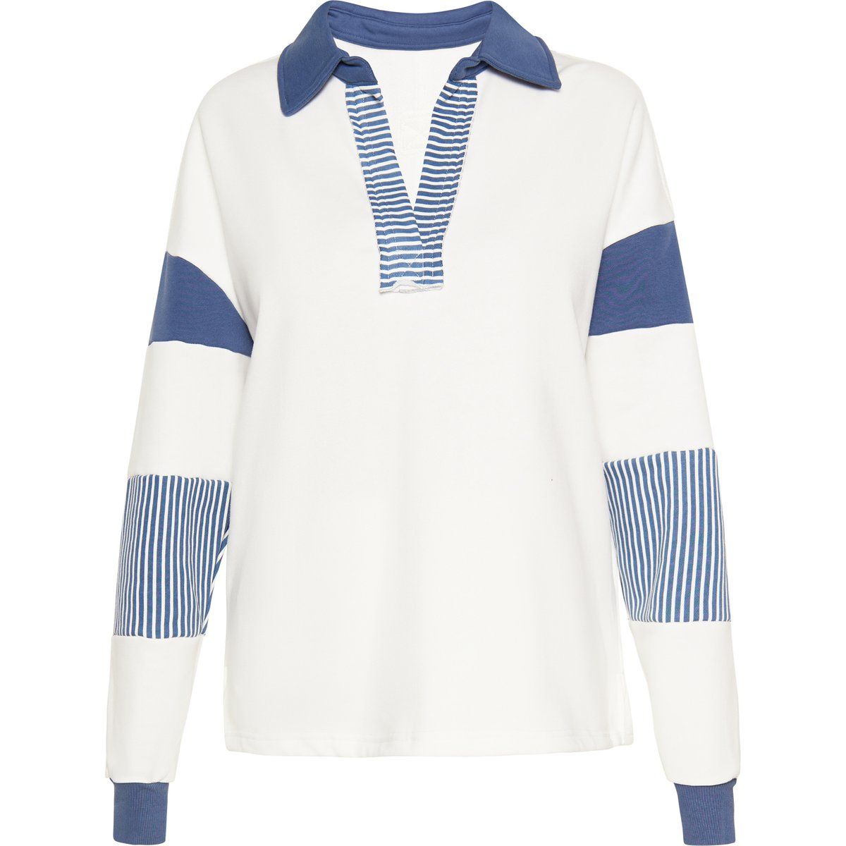 Polo-Sweatshirt im maritimen Stil