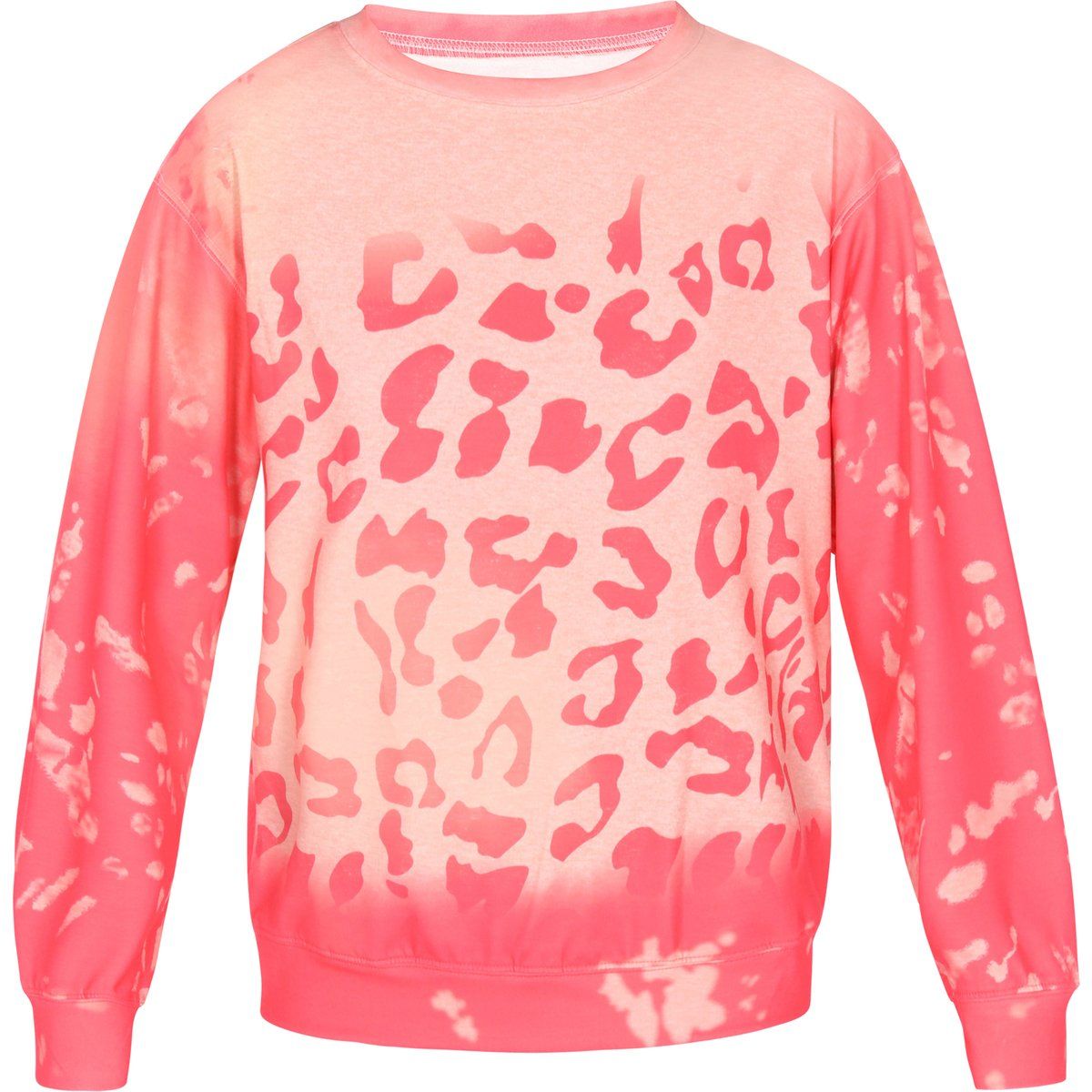 Sweatshirt mit Leoparden-Ombré-Muster