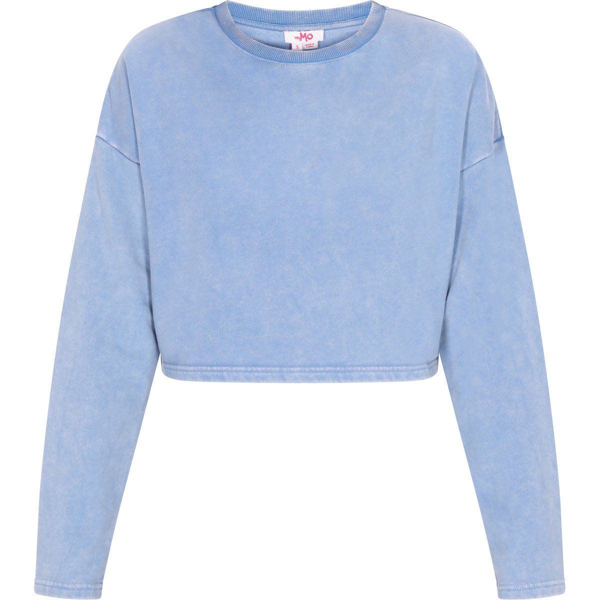 Kurzes Sweatshirt mit Wascheffekt