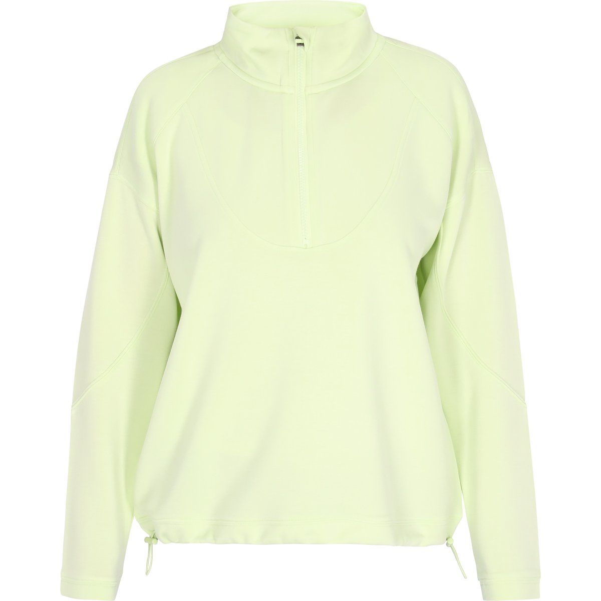 Sweatshirt mit Viertelreißverschluss und Kordelzug