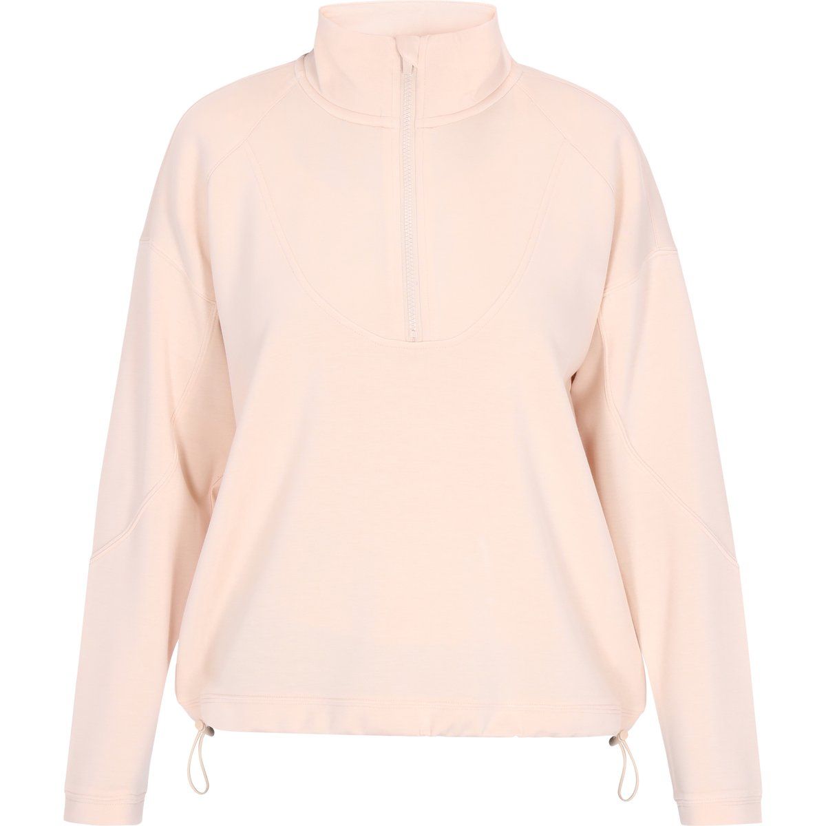 Locker geschnittenes Halbreißverschluss-Sweatshirt