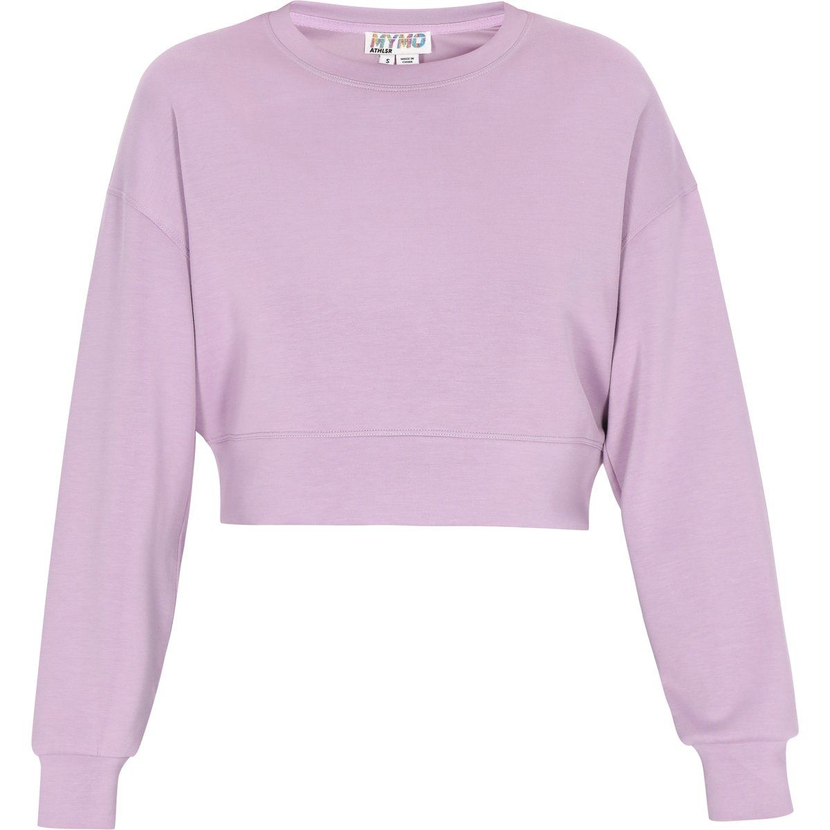 Kurzes Oversized Rundhals-Sweatshirt