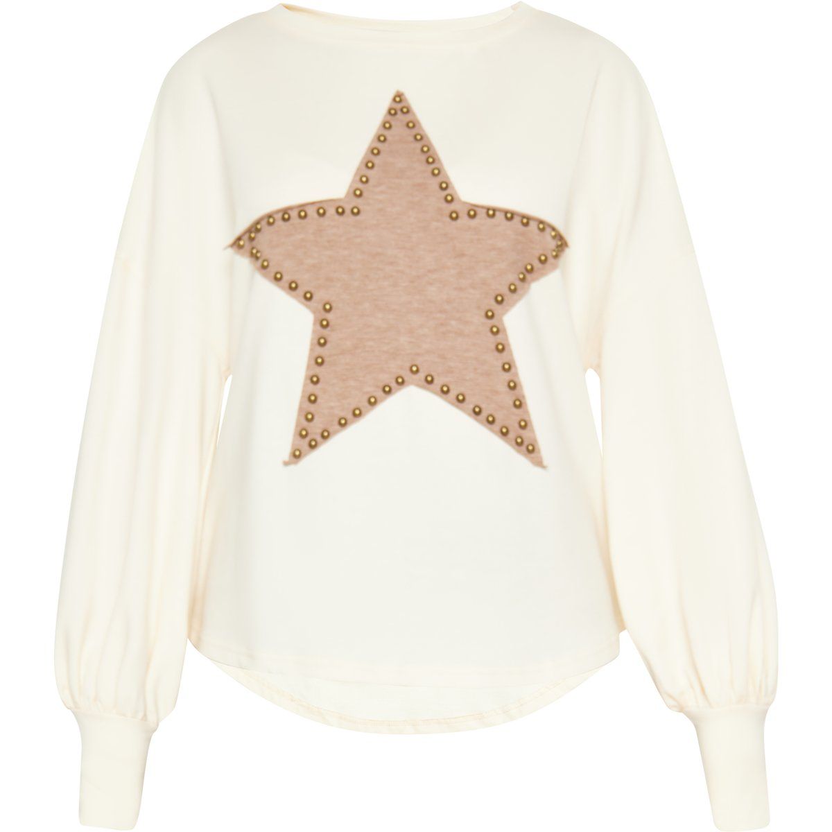 Sweatshirt mit besetztem Stern-Patch