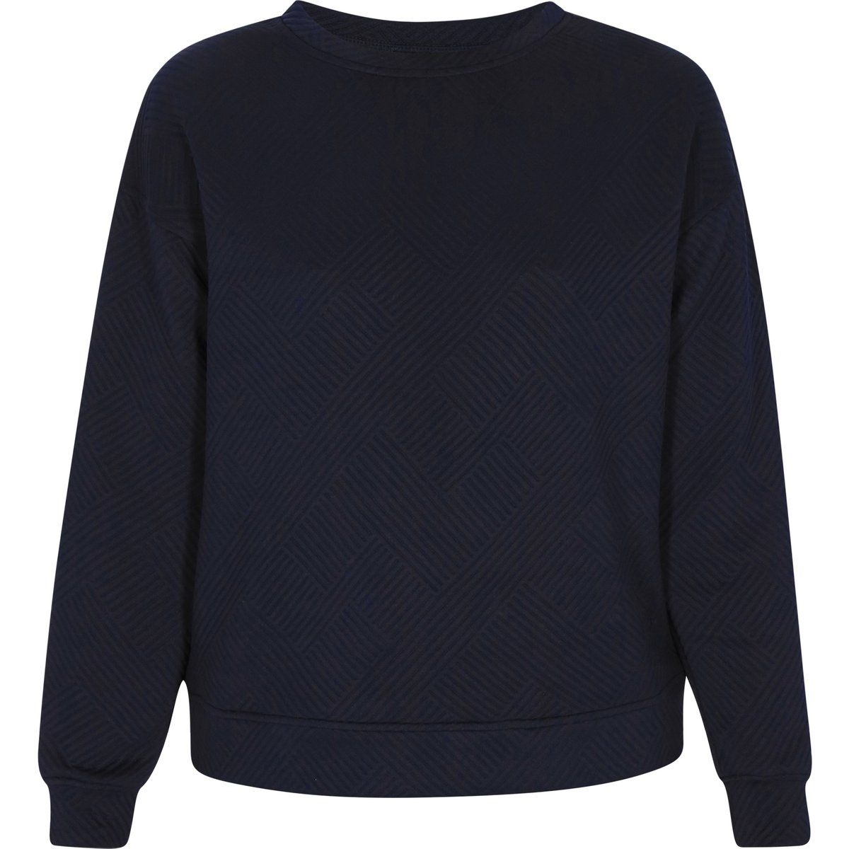 Sweatshirt mit geometrischer Textur